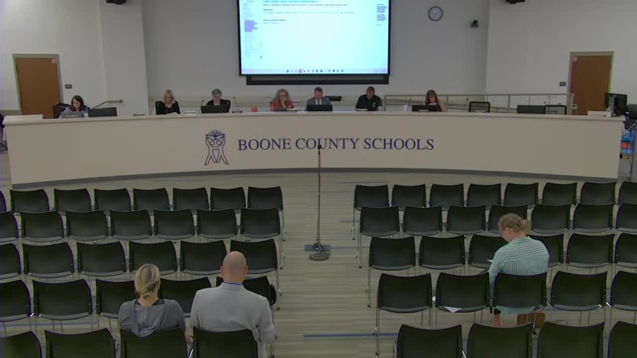 Boone County Schools Board approves 2025-26 certified evaluation and policy updates