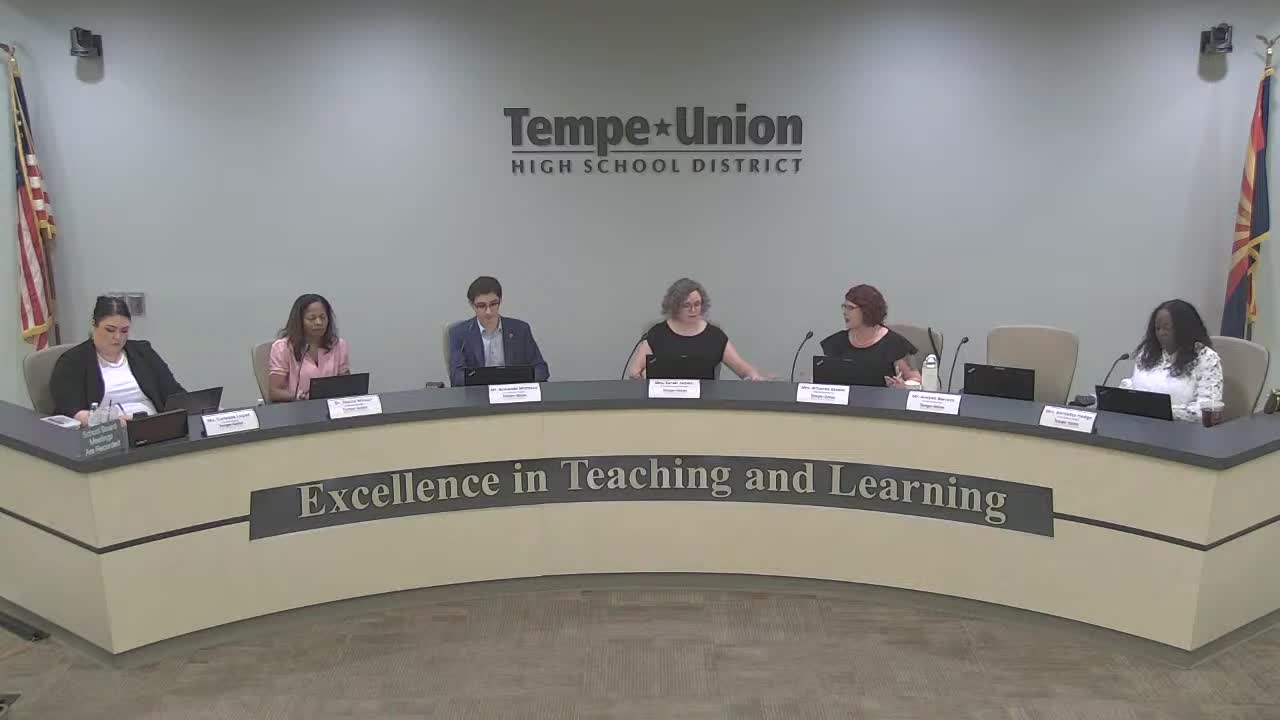 Tempe Union High School District honors land with presentation of colors by JROTC