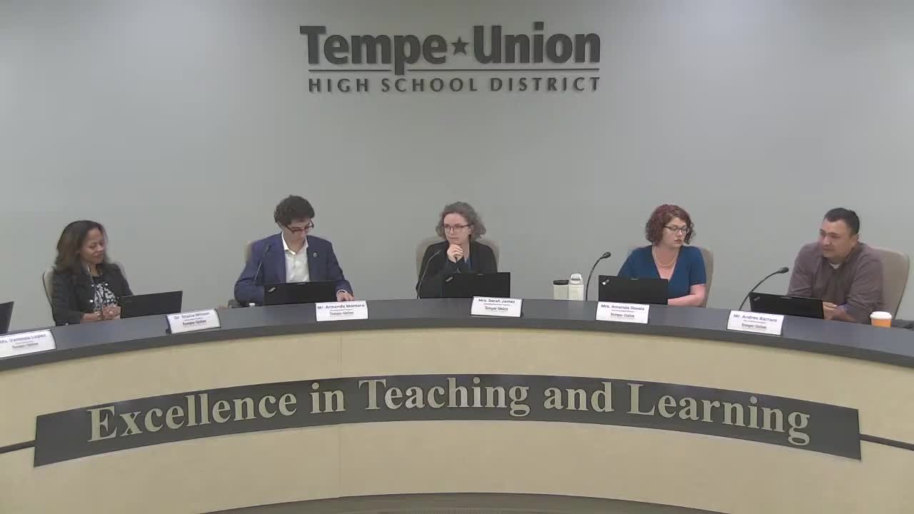 Tempe Union High School District reviews financial auditing and school capacity analysis