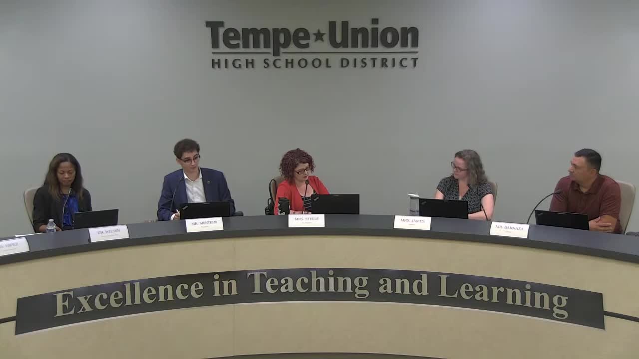 Tempe Union High School Board Proclaims September 2023 Suicide Prevention Awareness Month