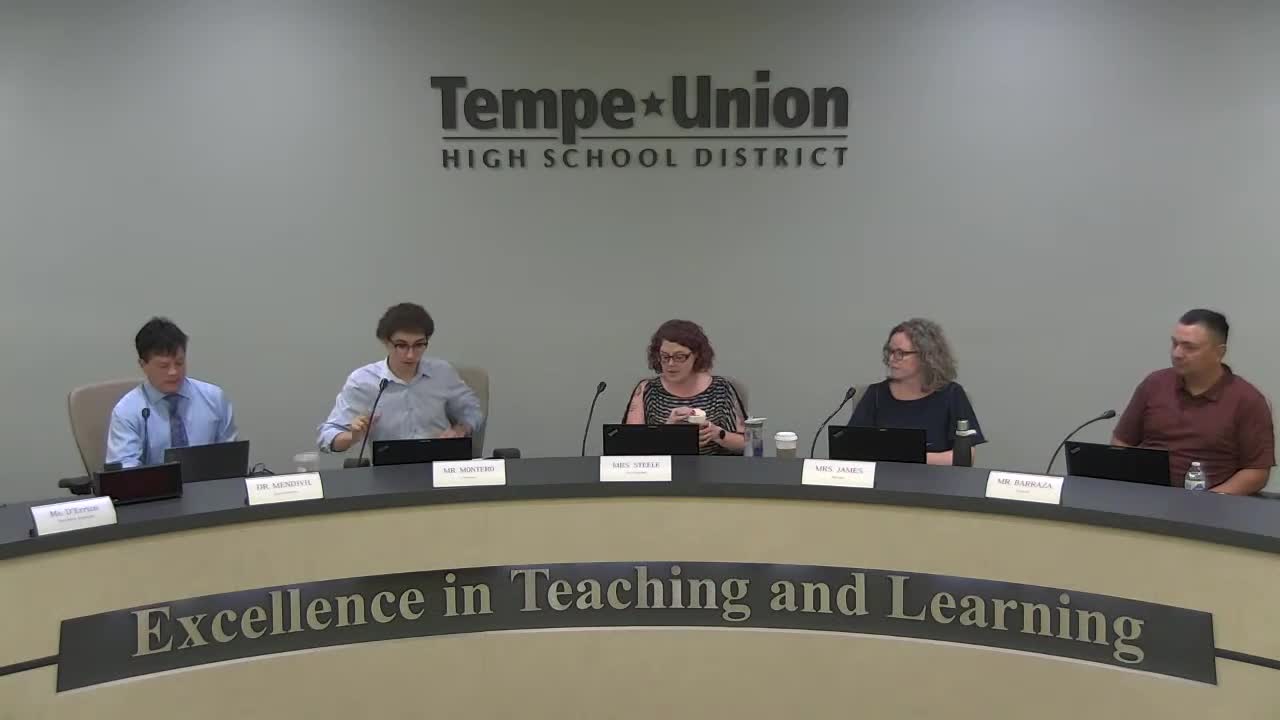 Tempe Union Governing Board reviews summer academy and new teacher onboarding success