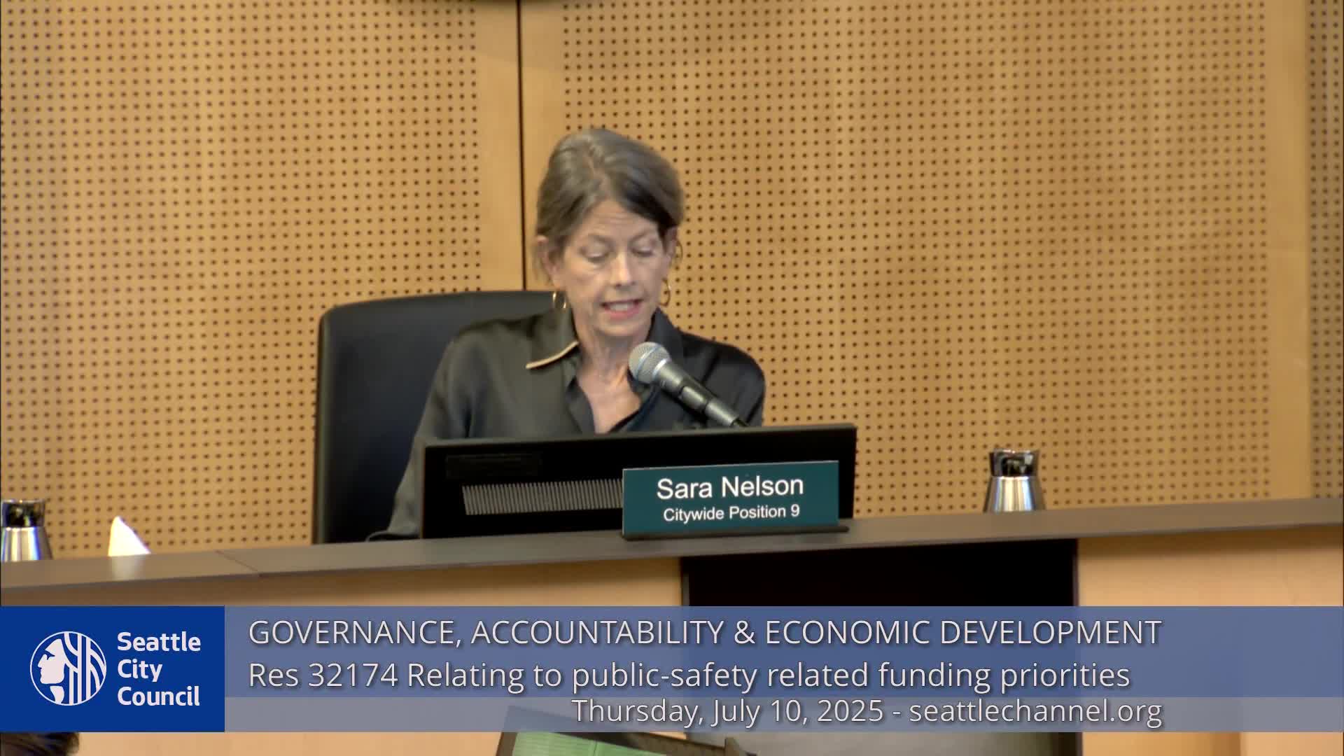 Seattle City Council considers implementing new public safety sales tax funding plan