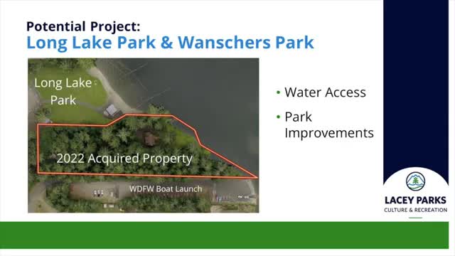 Lacey City Council plans extensive park renovations and new facilities for community growth