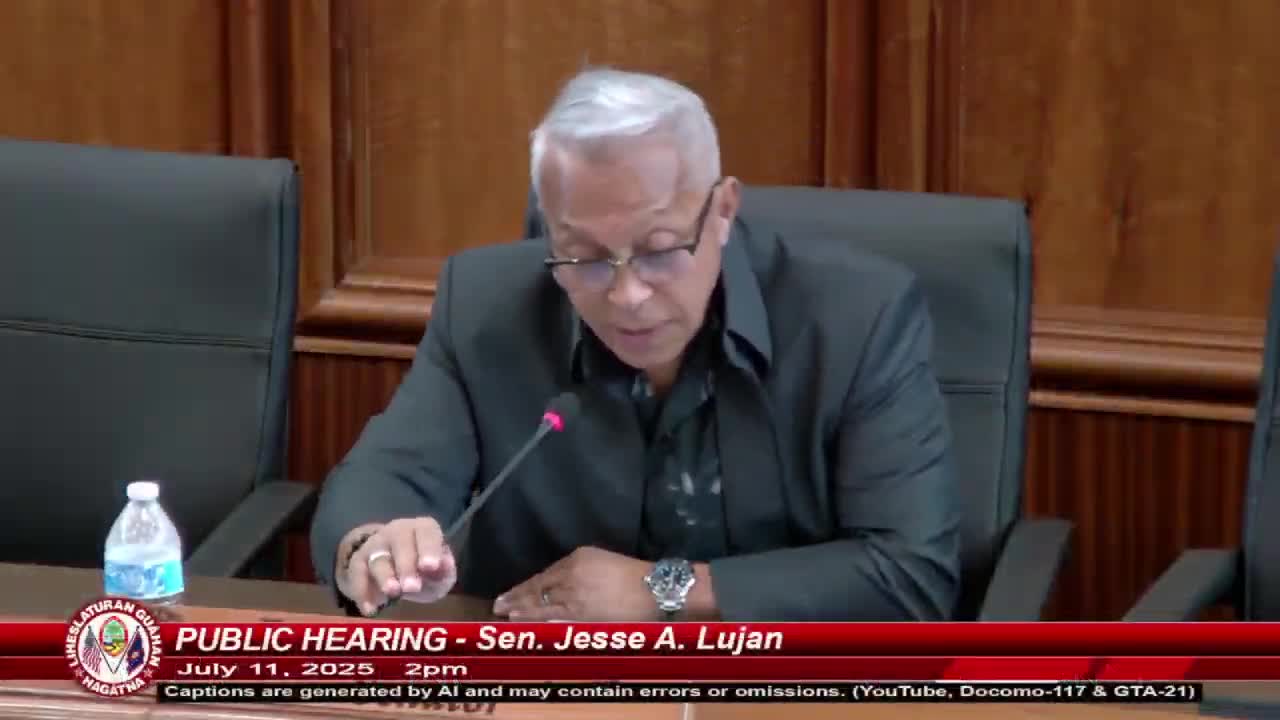 Guam Committee on Transportation opens public hearing on tourism and utilities