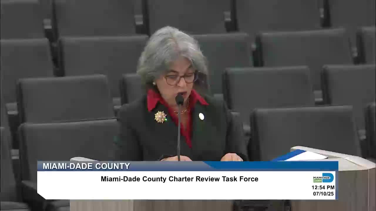 Miami Dade County charter review task force initiated for comprehensive changes