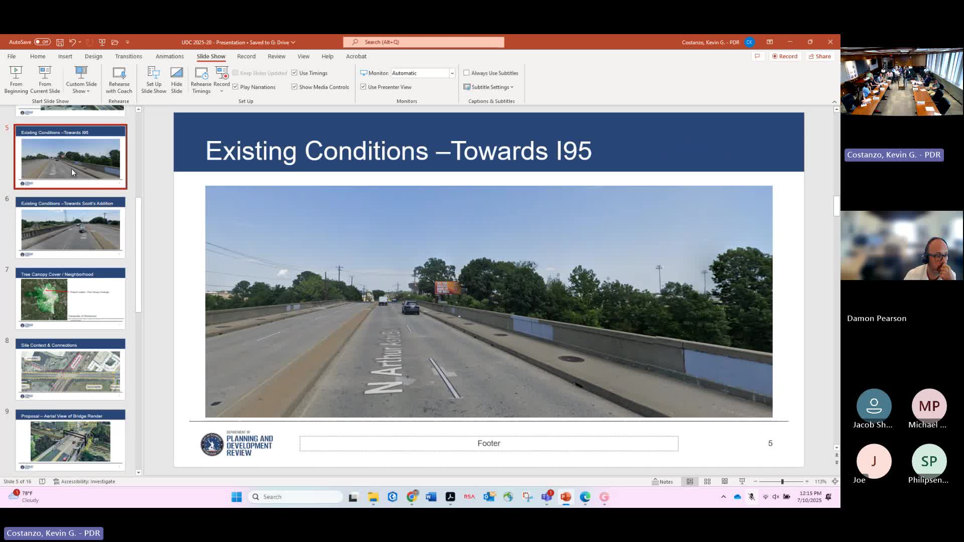 Urban Design Committee reviews proposed changes to Arthur Ashe Boulevard bike and pedestrian bridge