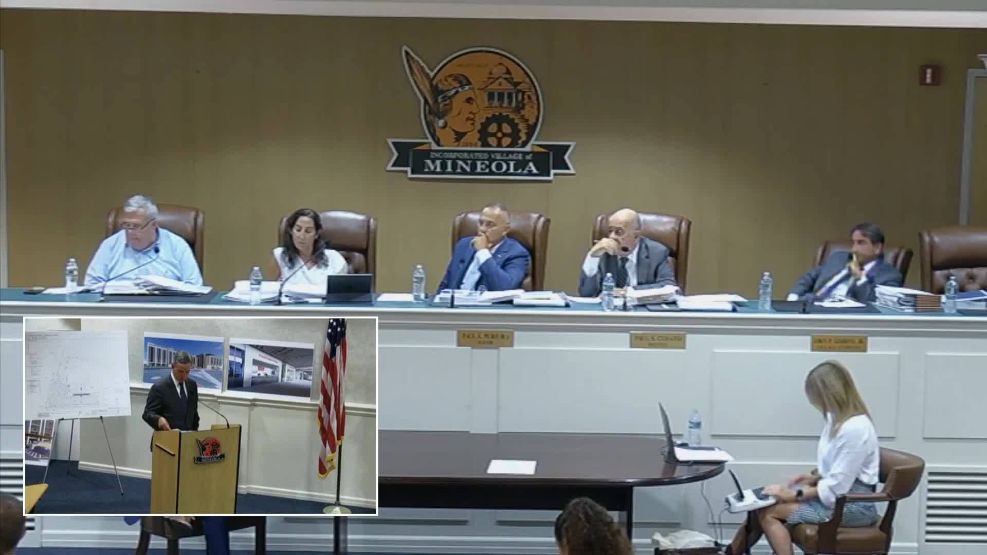 Christiana Castellak presents expanded environmental assessment for Mineola mixed-use development
