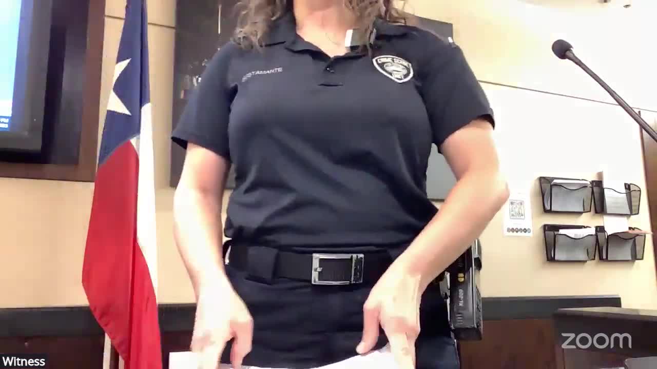 Allison Bustamante testifies in court proceedings