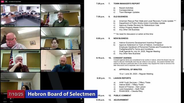 Hebron Board of Selectmen welcomes new athletic director Michelle Landry