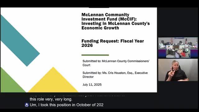 McLennan Community Investment Fund seeks $100,000 for 2026 funding to enhance local loans
