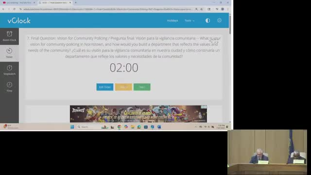 Finalists emphasize procedural justice, mentorship and stability in visions for Norristown policing