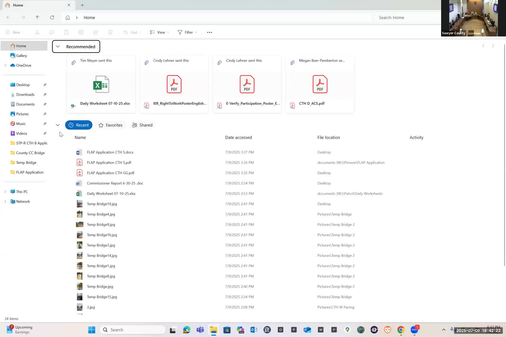 Temporary bridge installed at Winter site; will be a one‑lane HL‑93 structure with short-term service life