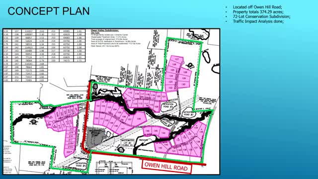 Planning Commission discusses public concerns over wastewater and drainage at concept plan hearing