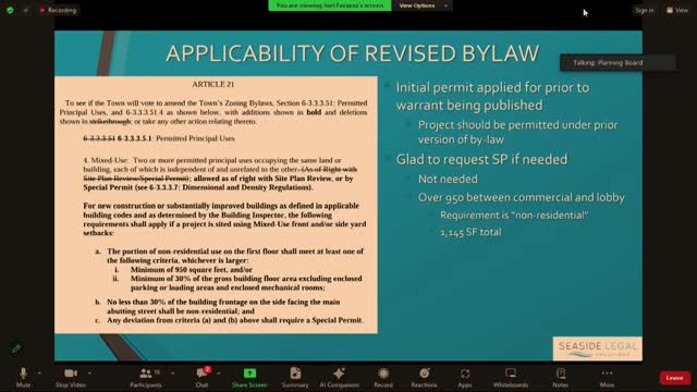 Essex Planning Board examines traffic concerns for new commercial development permit