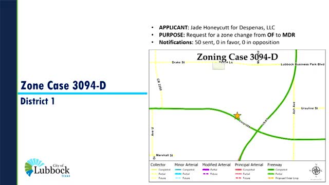 City Planning Commission reviews multiple zone change requests in Lubbock