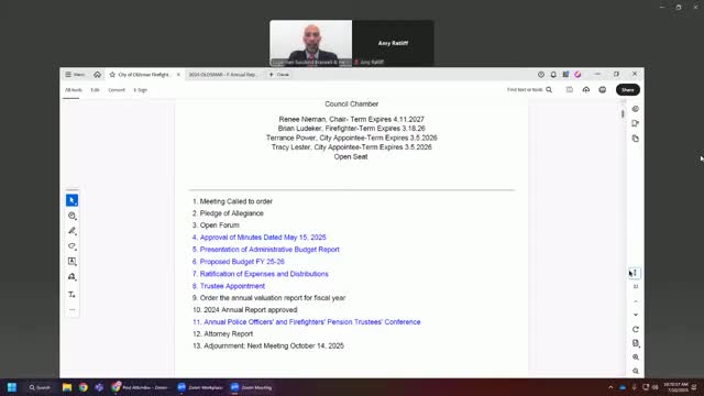 Trustees urged to consider state pension trustee conference in September; continuing education credits uncertain