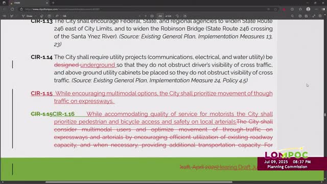 City Council addresses pedestrian and bicycle access in circulation policy