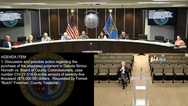 County Commissioners approve $75,000 settlement for inmate injury case