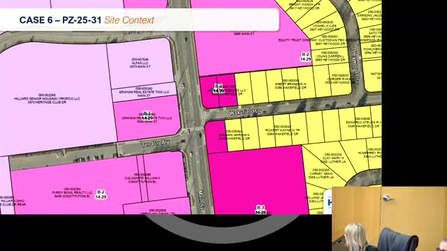Commission recommends rezoning at Main and Wakefield to a limited B-2 overlay
