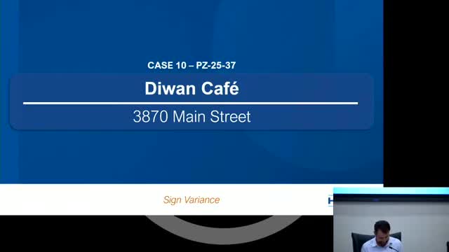 Sign variance approved for Dwan Café; commission advises reducing overall signage to one face
