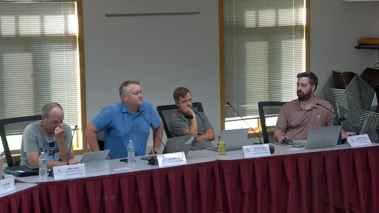 Committee debates how to fold sustainability into budgets, requests staff analysis