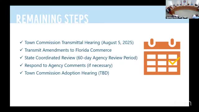 Highland Beach Town Commission prepares for final adoption of comprehensive plan update