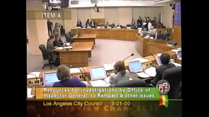 City Council approves funding for Police Commission and inspector general to follow up on Rampart Board of Inquiry