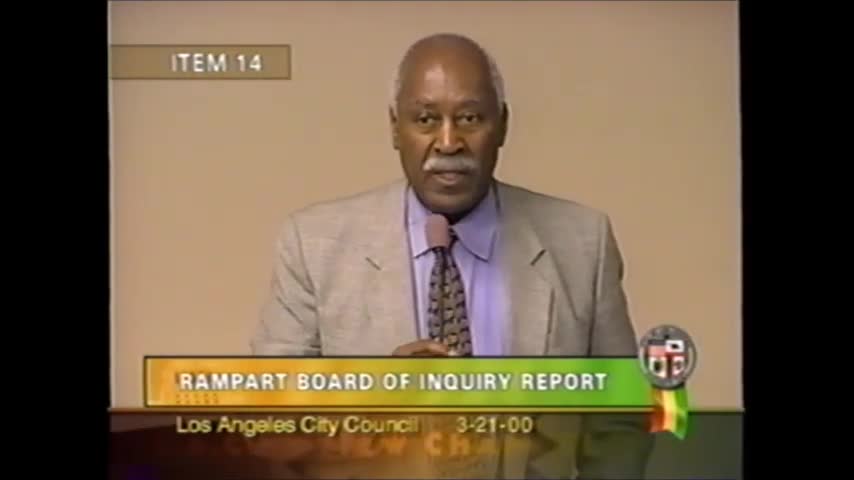 Los Angeles Police Commission reviews Rampart Board of Inquiry report recommendations
