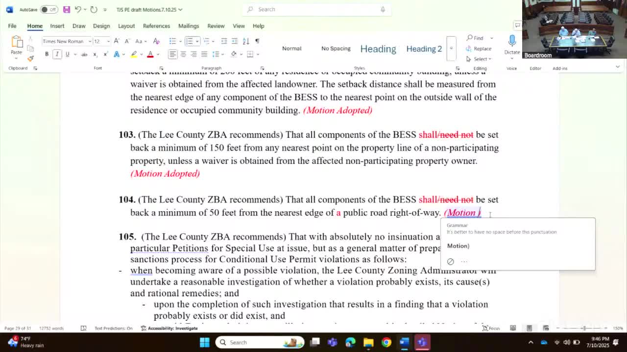 Lee County adopts strict sanctions process for conditional use permit violations