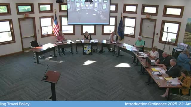 Council introduces travel-policy update and recreational archery ordinance for later consideration