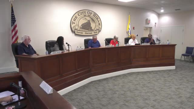 Hiram City Council adopts vision and mission statements to enhance community identity