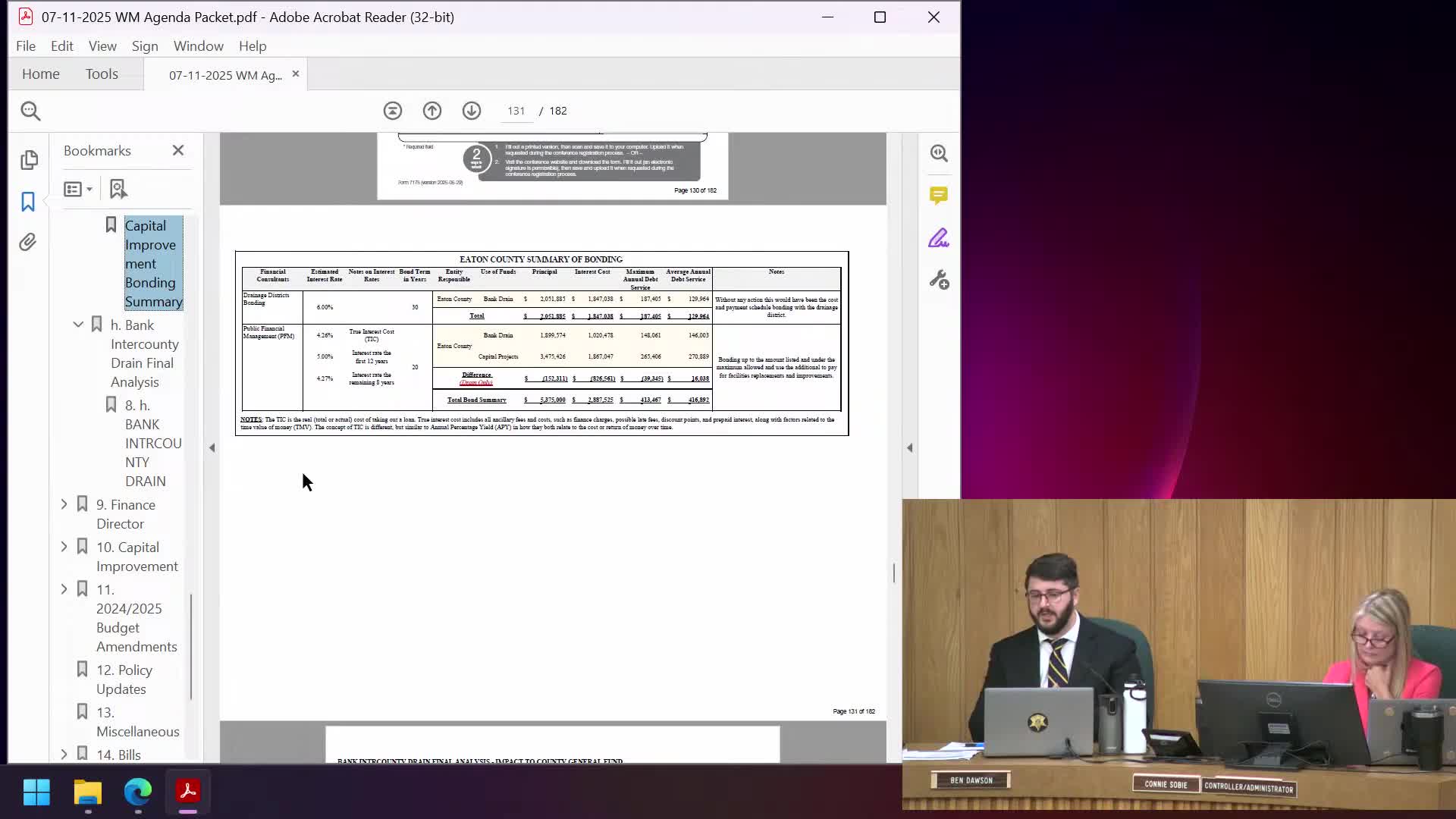 County reports roughly $6.8M interest reduction from drain financing, outlines homeowner relief plans