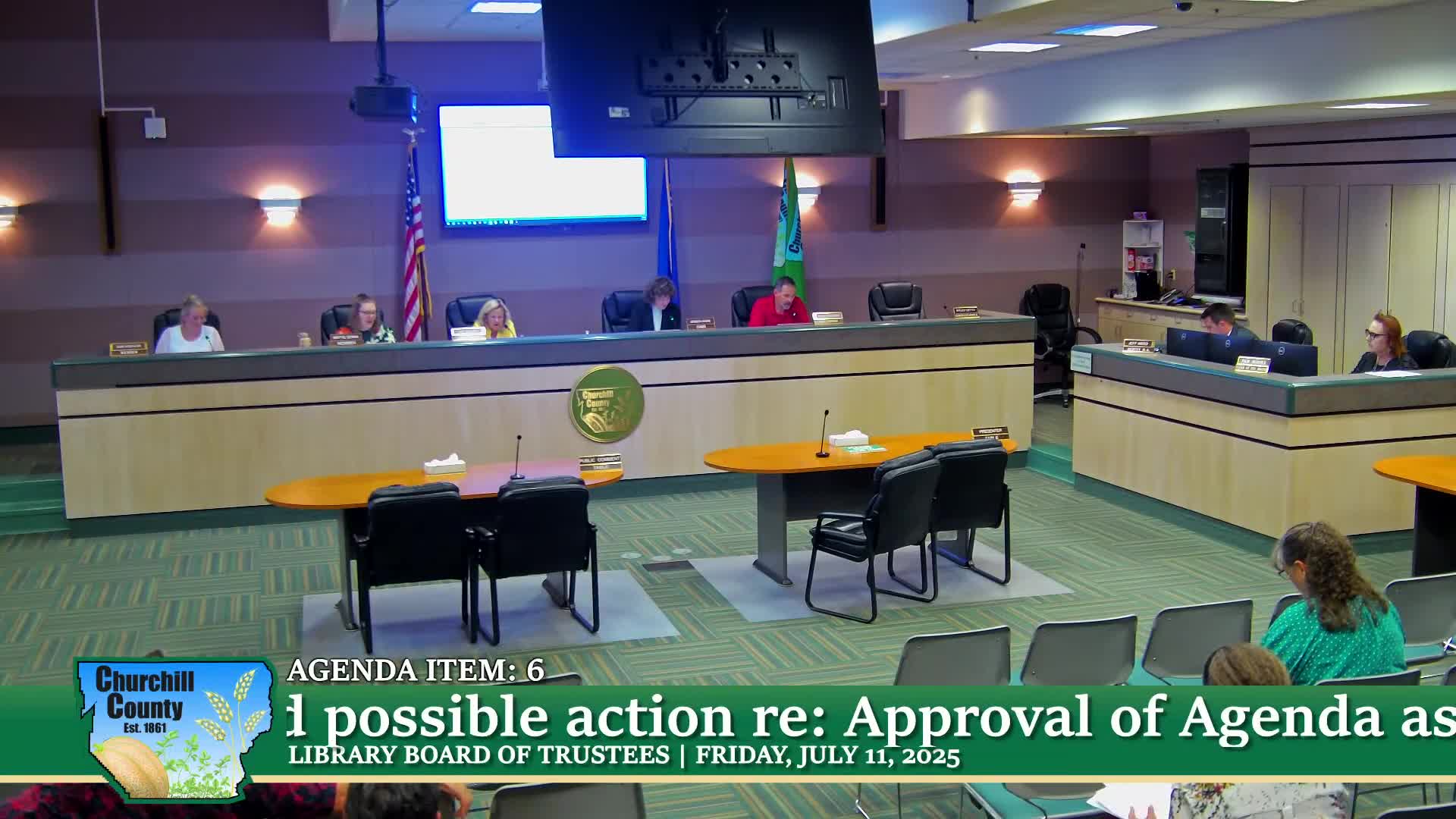 Churchill County library trustees appoint Penny Esposito as interim director; authorize county HR to negotiate offer