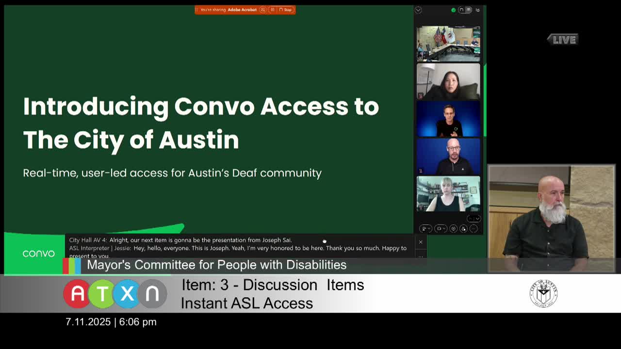 Convo Access proposes QR code interpreter service for Austin's deaf community