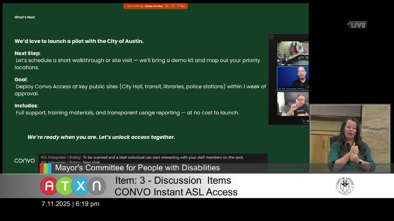 Convo proposes communication pilot for deaf residents in Austin city services