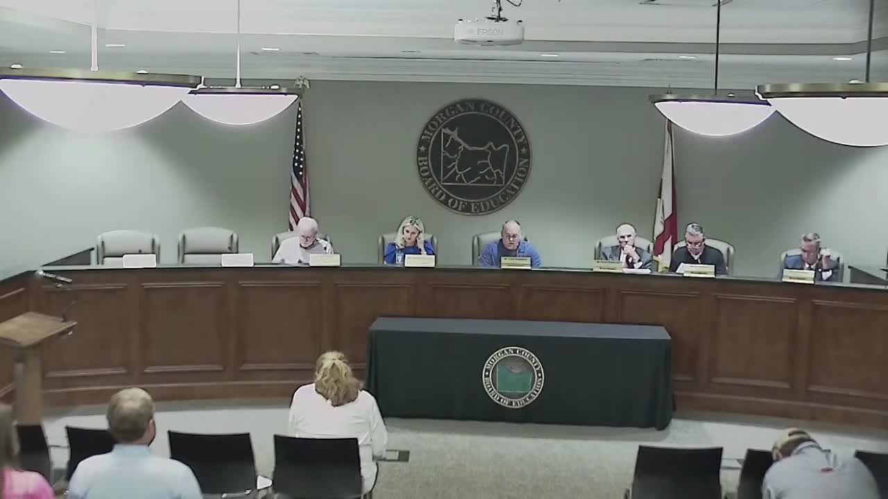 Morgan County Board honors Mr. Billy Rhodes for dedicated service as school representative