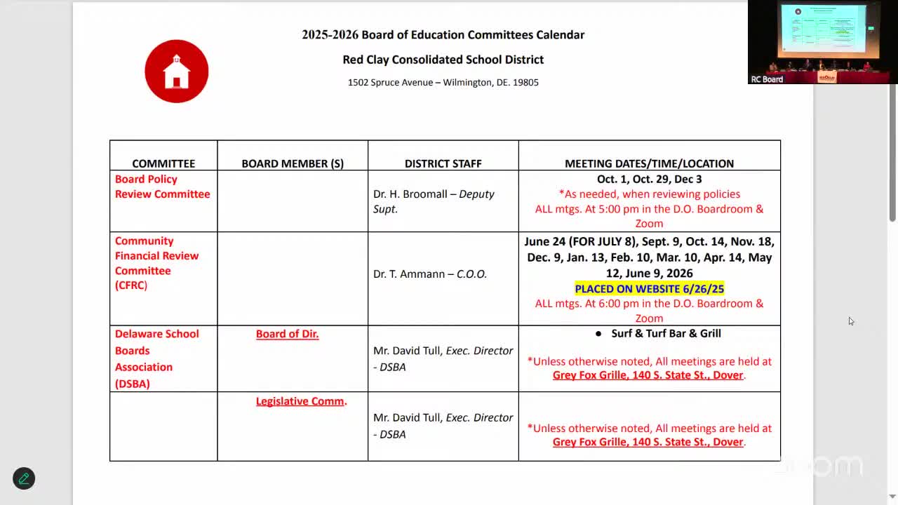 Wilmington Learning Collaborative members confirmed during Red Clay School Board meeting
