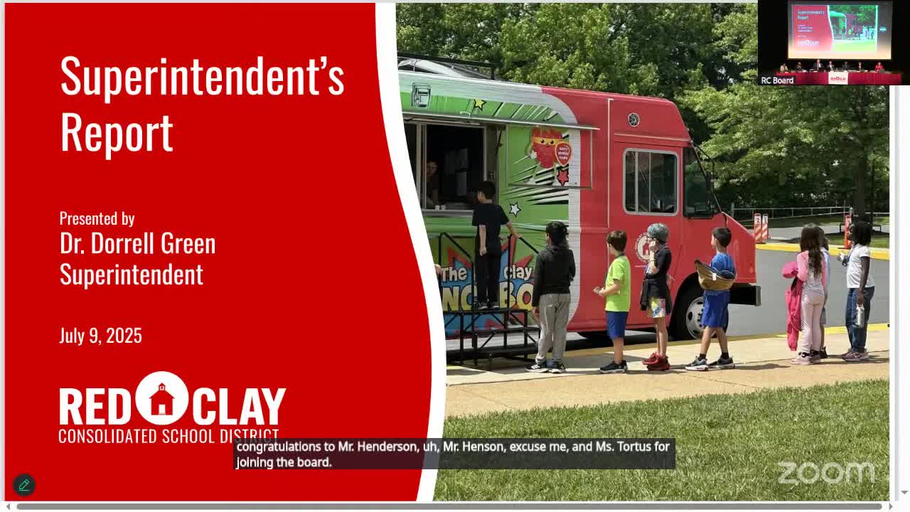 Red Clay School District launches summer meal program with food truck service