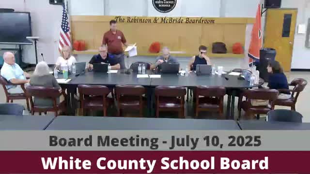 White County Board of Education elects officers and approves school calendar for 2025-2026