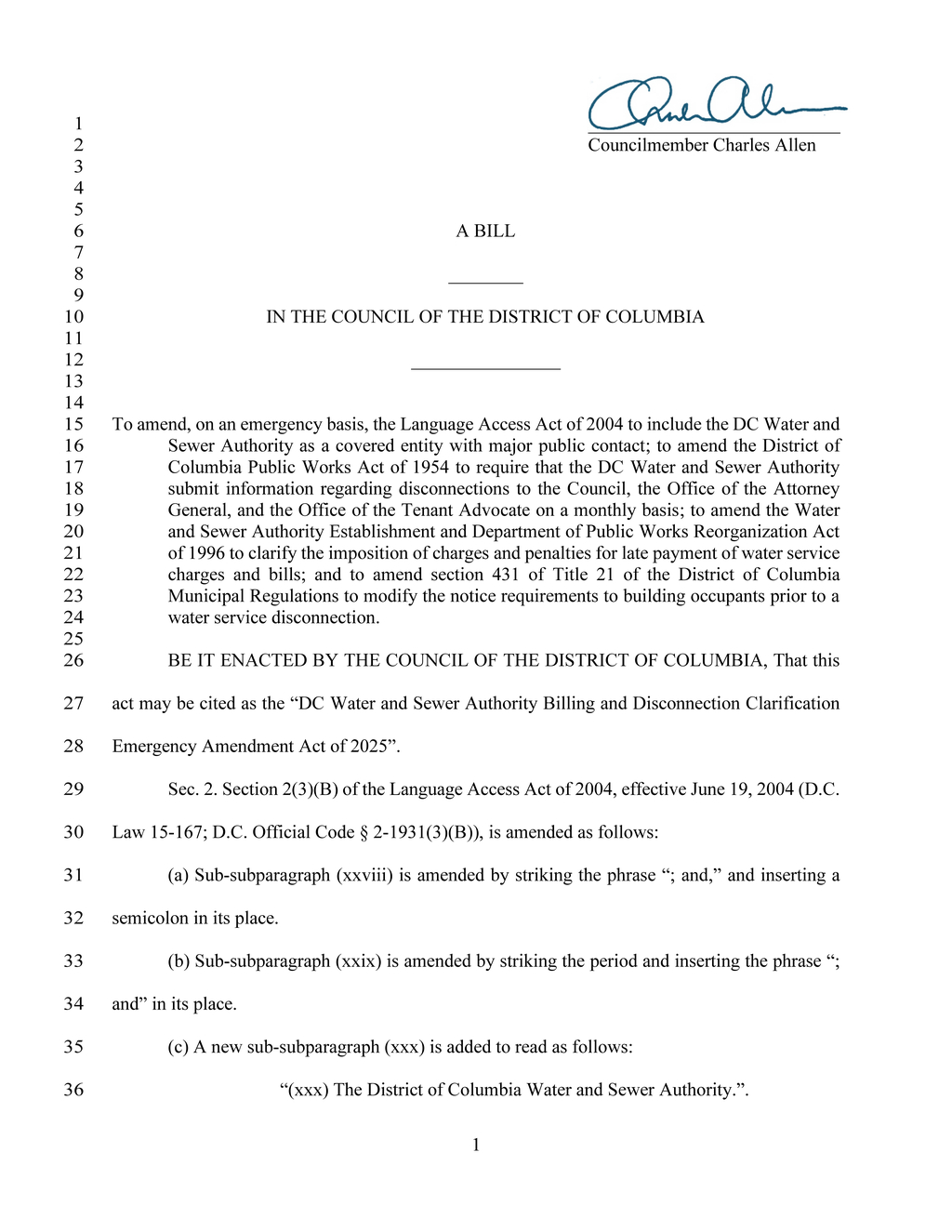 DC Council amends Language Access Act to include Water and Sewer Authority oversight
