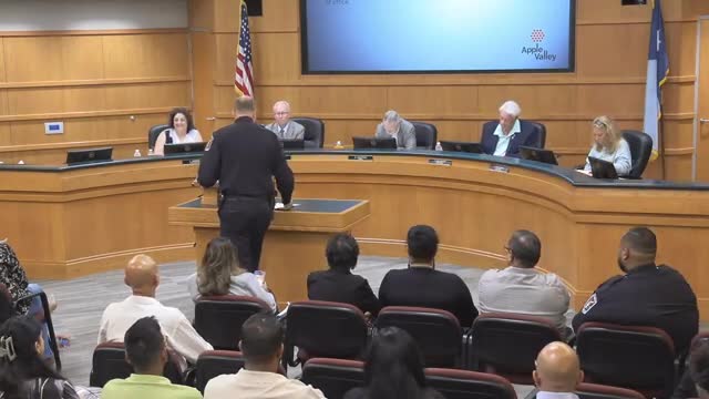 Apple Valley swears in two new police officers at July 10 meeting