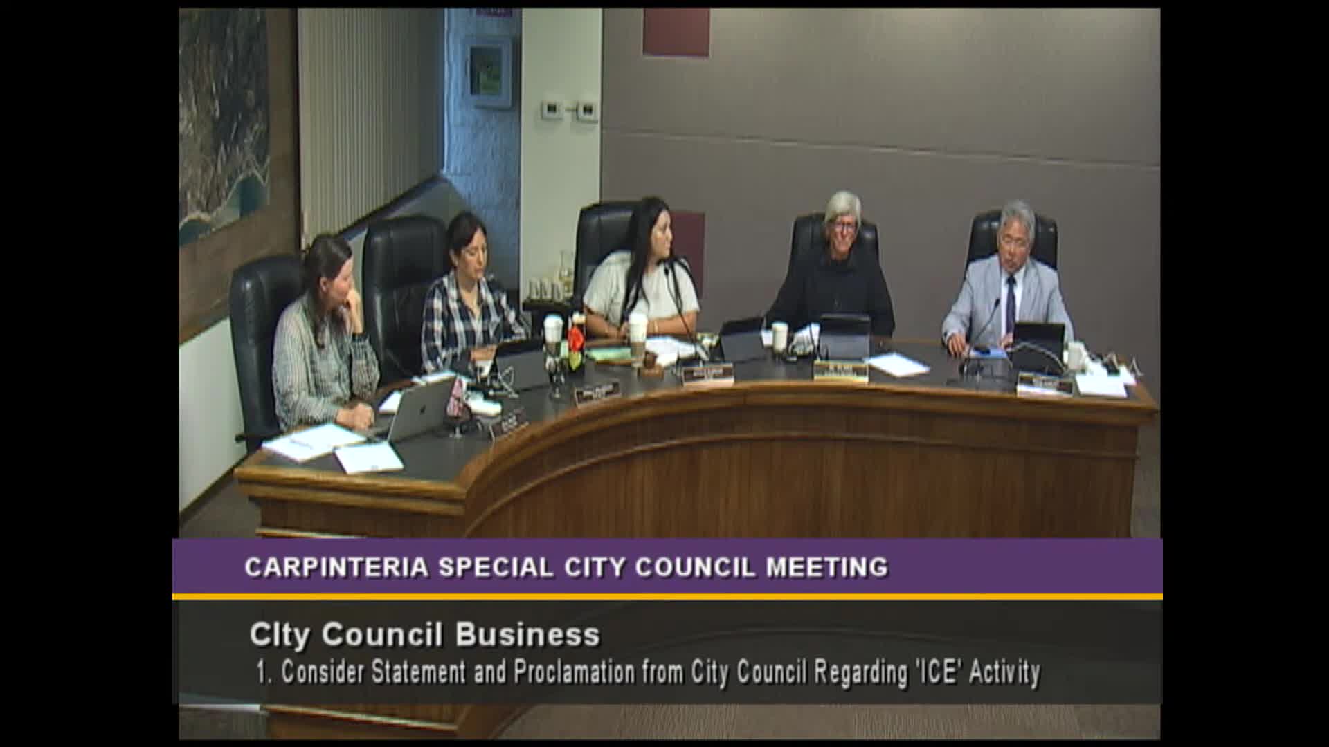 Carpinteria Council discusses community unity and proclamation's significance