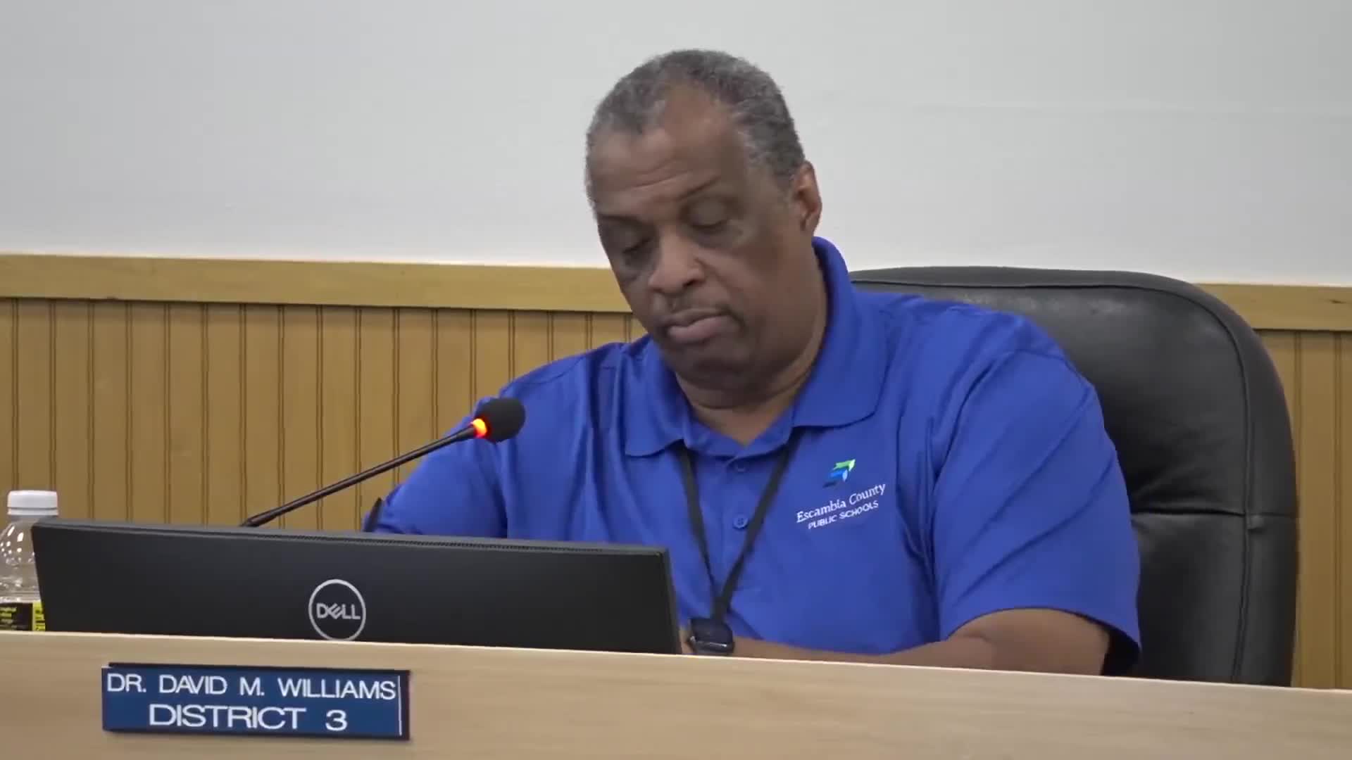 Escambia board debates stricter rules for instructional and library materials, donor books and committee role