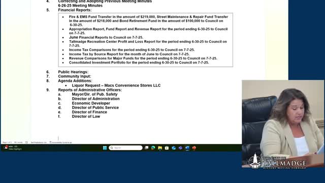 Tallmadge announces traffic plans for Summit County Fair and budget timeline updates