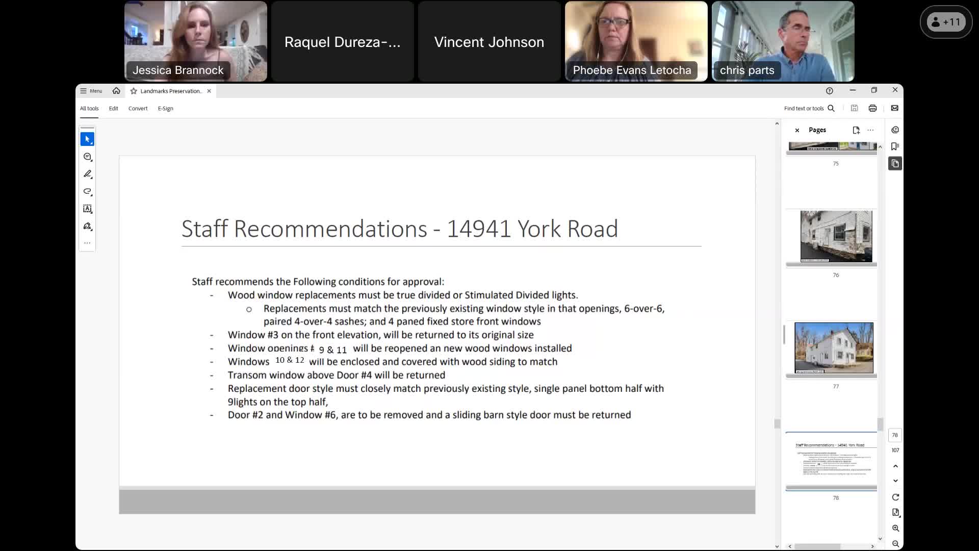 Historic Preservation Commission demands detailed restoration plans for modified property