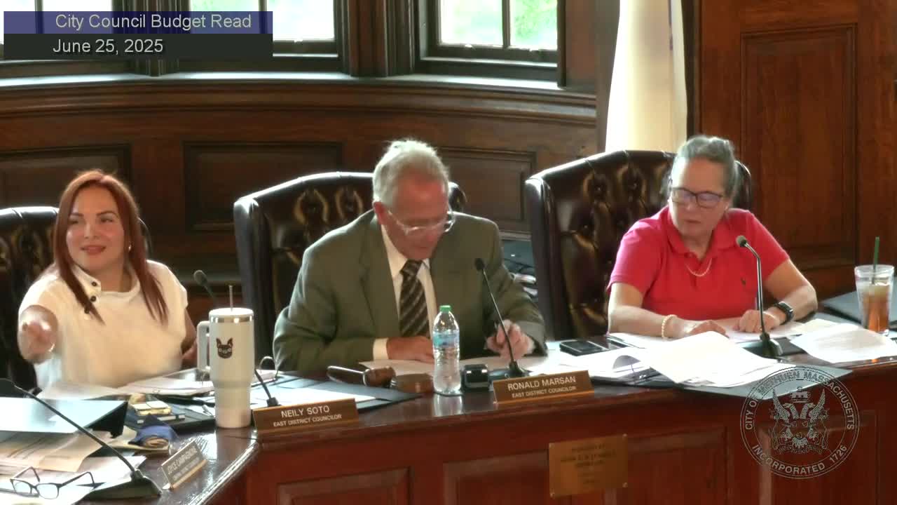 Methuen City Council completes second reading of FY2026 budget; two technical-school assessments rejected