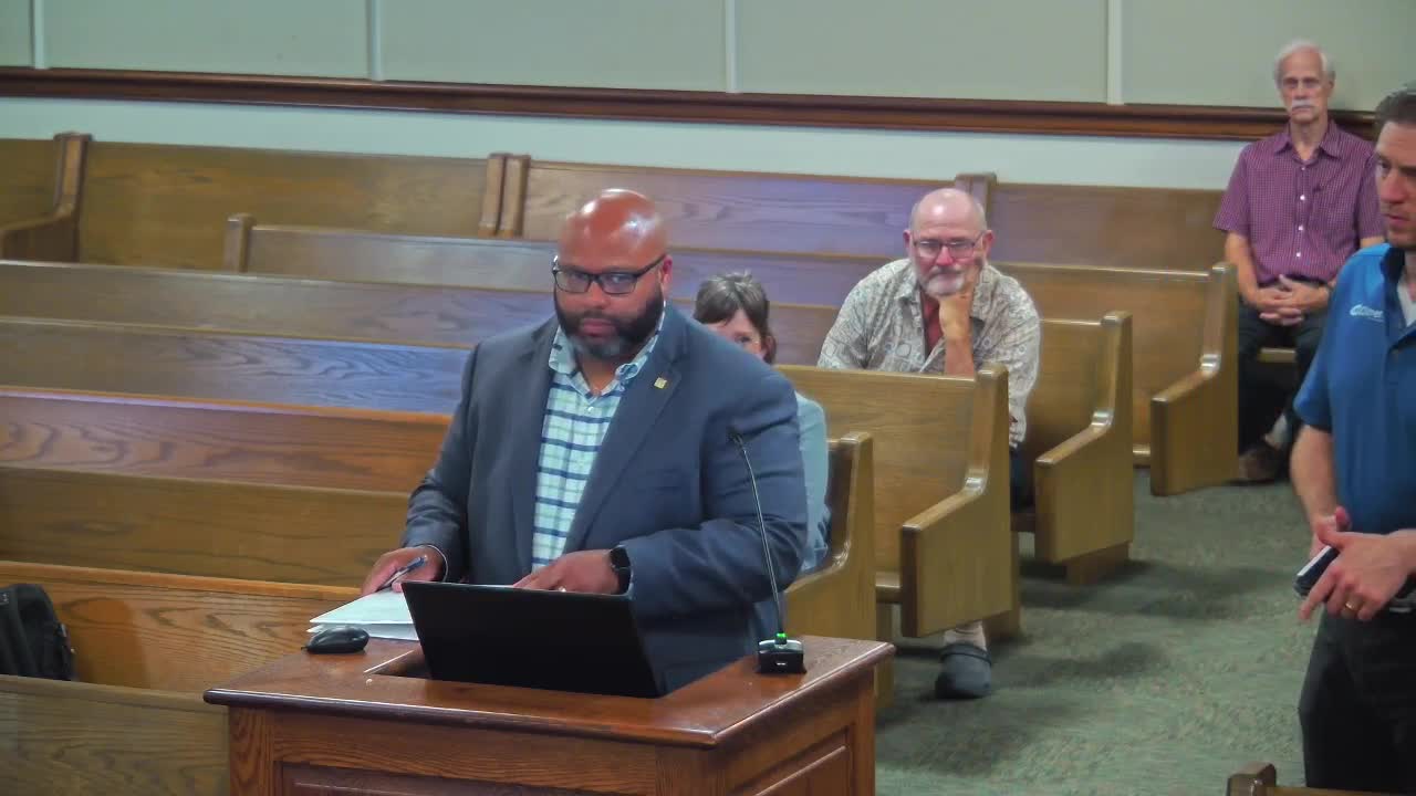 Commissioner responds to presentation inquiry during heated meeting