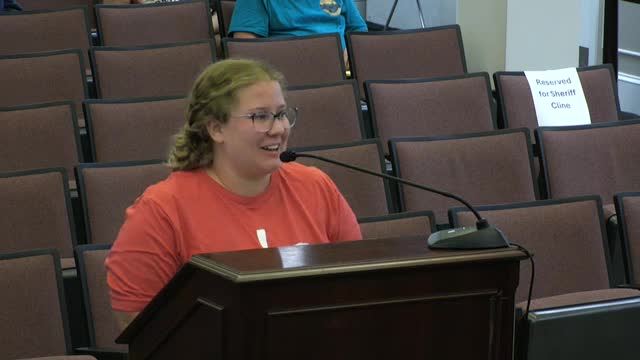 Jessica Forbes advocates for Warren County school budget increase on behalf of Kristen Pence