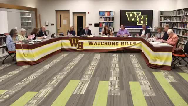 Watchung Hills board approves grouped agenda items, accepts donations and appoints new member; roll-call votes unanimous