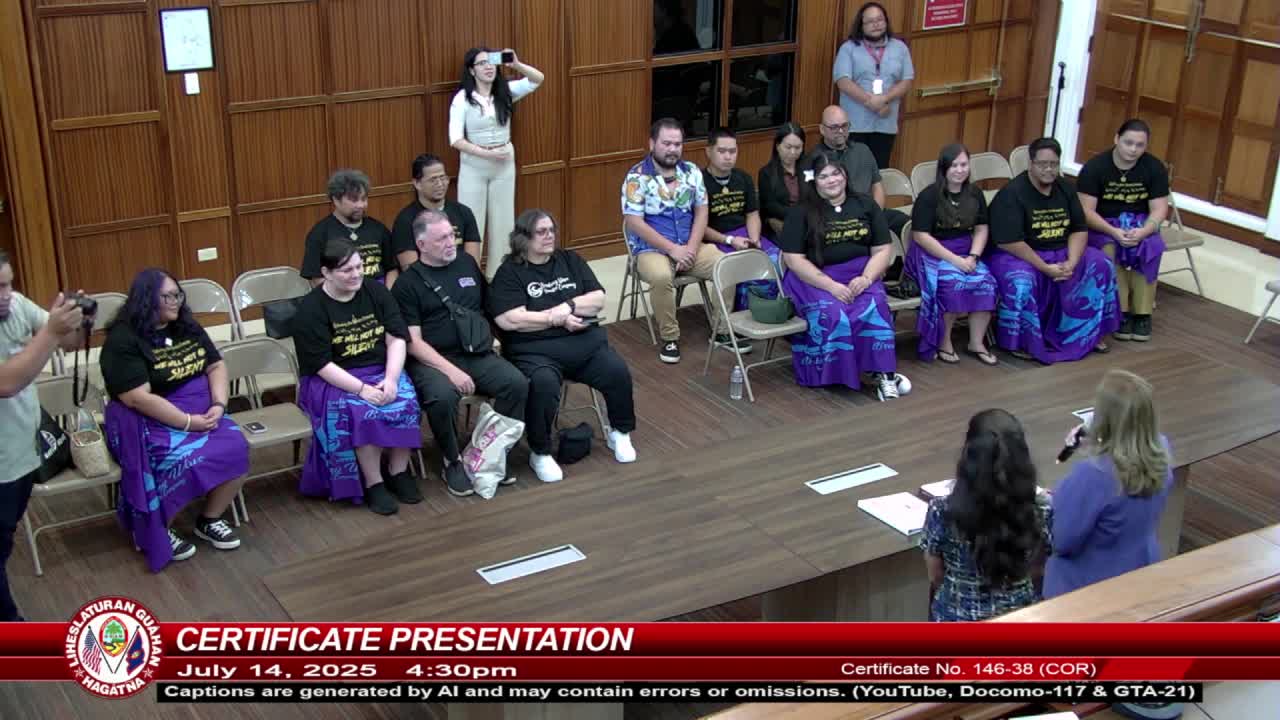 Senator Lahey honors Breaking Wave Theatre Company with recognition certificate